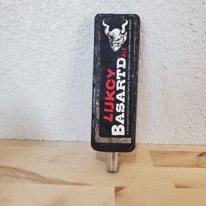 Stone Brewing Lukcy Basartd Ale RuinTen IPA Beer Tap Handle Double Sided Logo